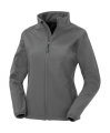 Dames Softshell Jas Result Recycled 2-Layer R901F Workguard-grey
